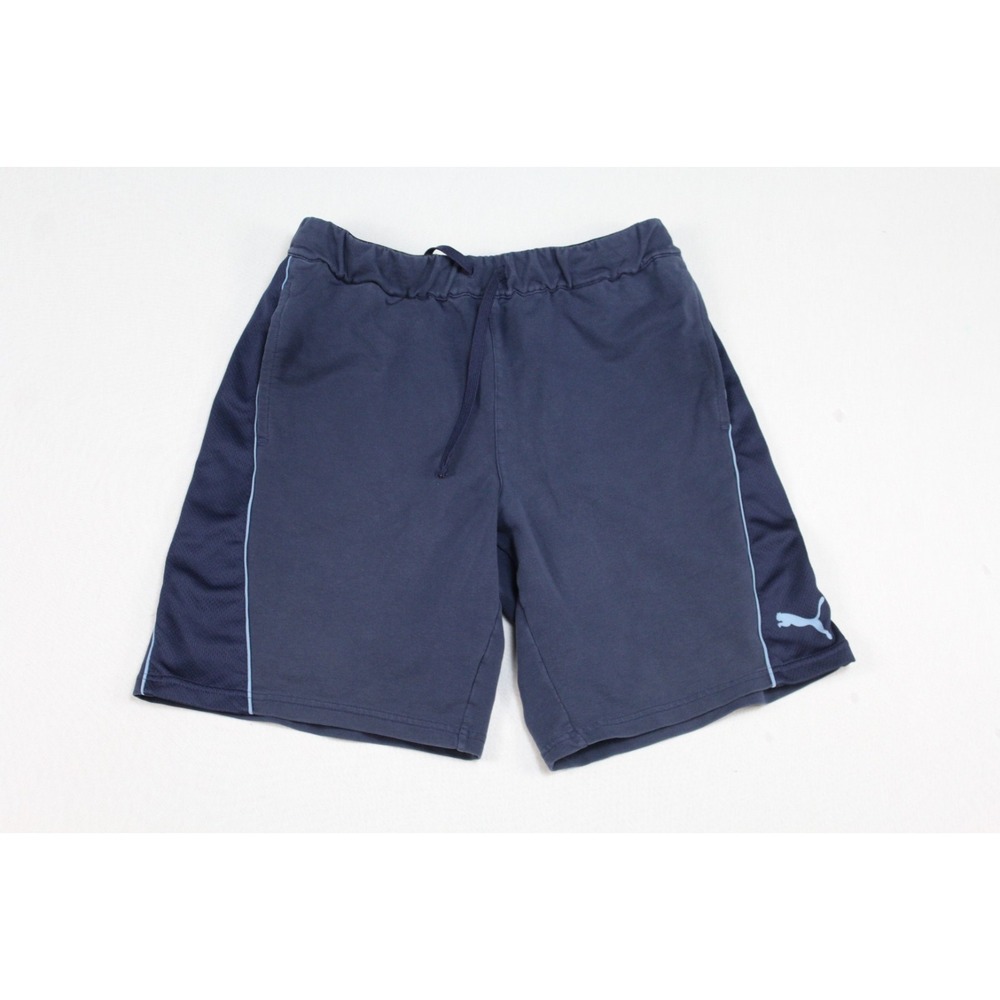 Puma Men Blue Shorts Active thick Waistband Size Medium